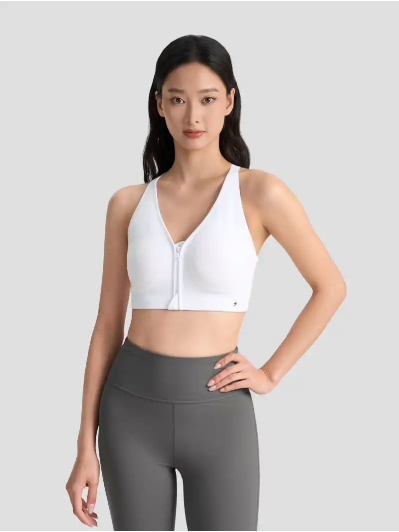 Áo Bra Thể Thao Nữ Seamless Ôm Gọn Khóa Kéo Trước Tiện Lợi