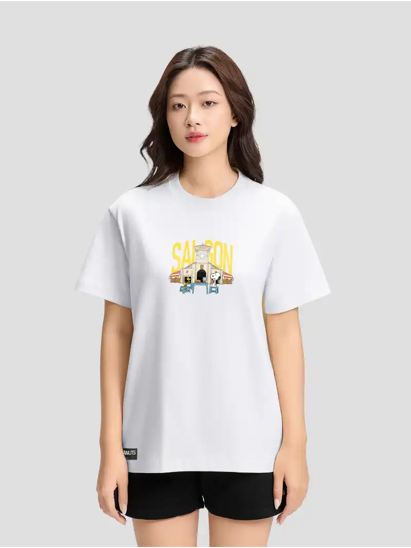 Áo Thun 100% Cotton 220gsm Peanuts In Saigon Oversize Unisex