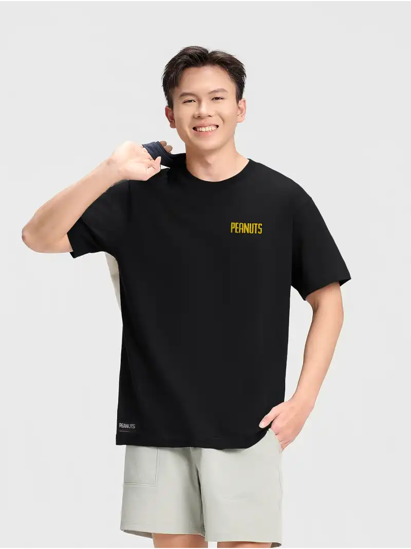 Áo Thun Peanuts Oversize 100% Cotton Unisex Cá Tính Hiện Đại