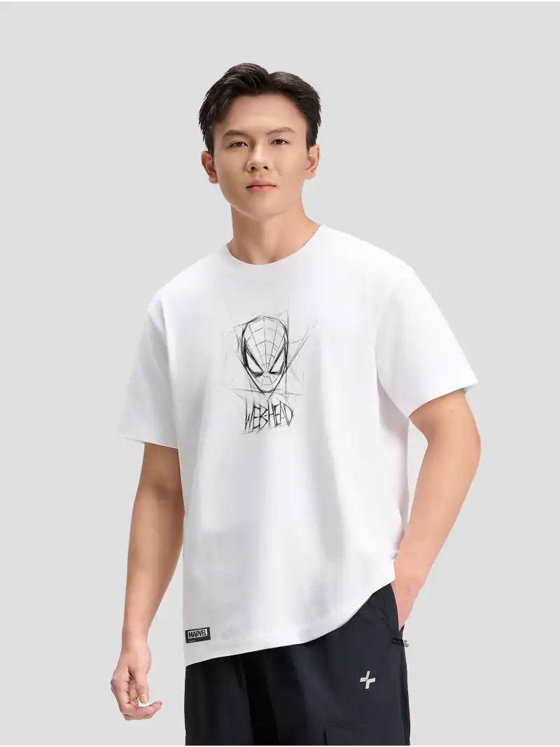 Áo Thun Cotton Spider-Man Relaxed Fit Cờ Đỏ - Độc Lập