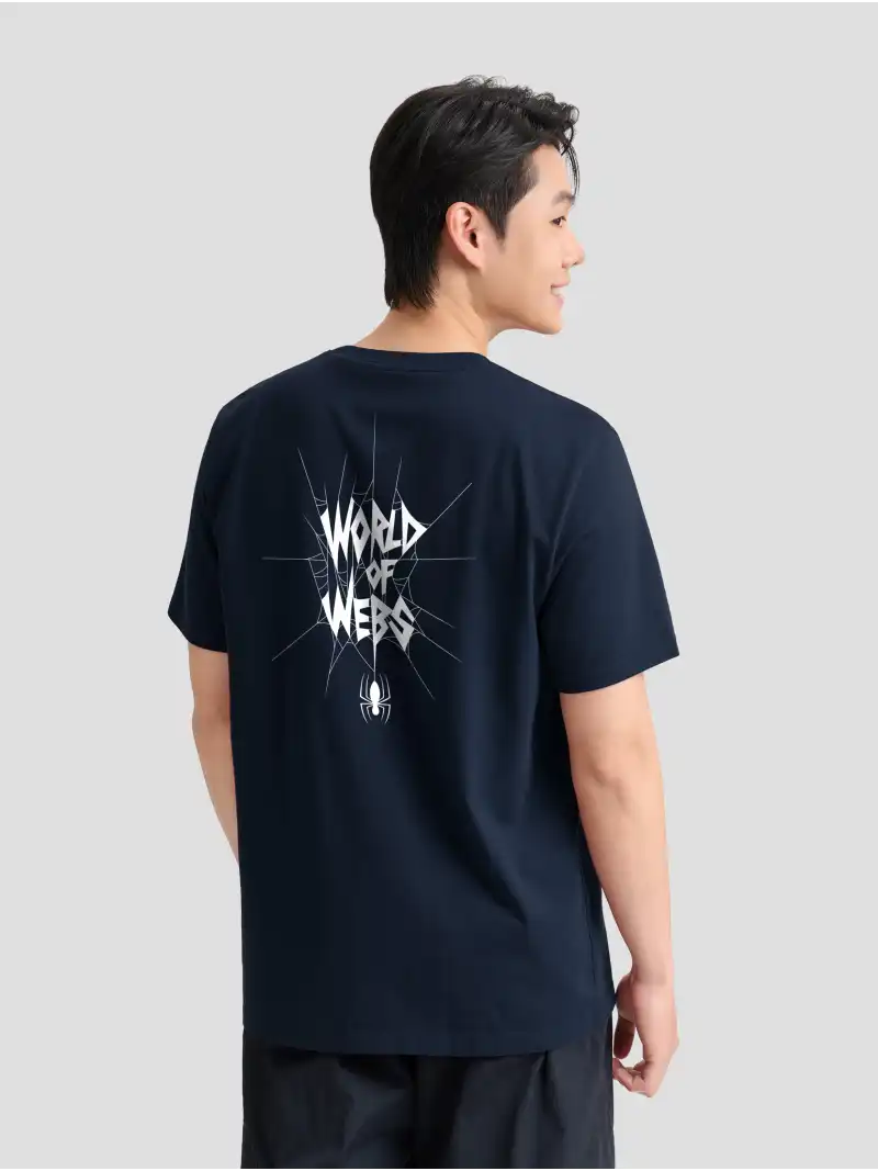 Áo Thun Cotton Spider-man Web Mode Form Relaxed Fit Cờ Đỏ Độc Lập