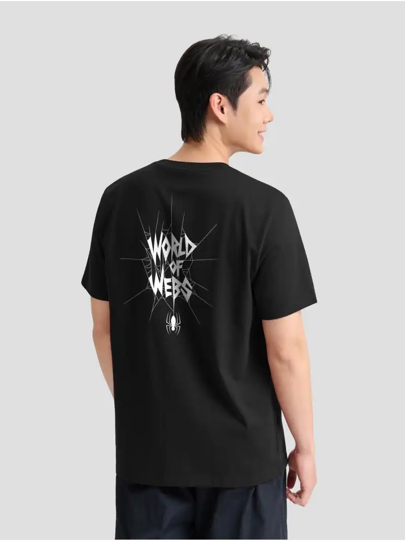 Áo Thun Cotton Spider-man Web Mode Form Relaxed Fit Cờ Đỏ Độc Lập