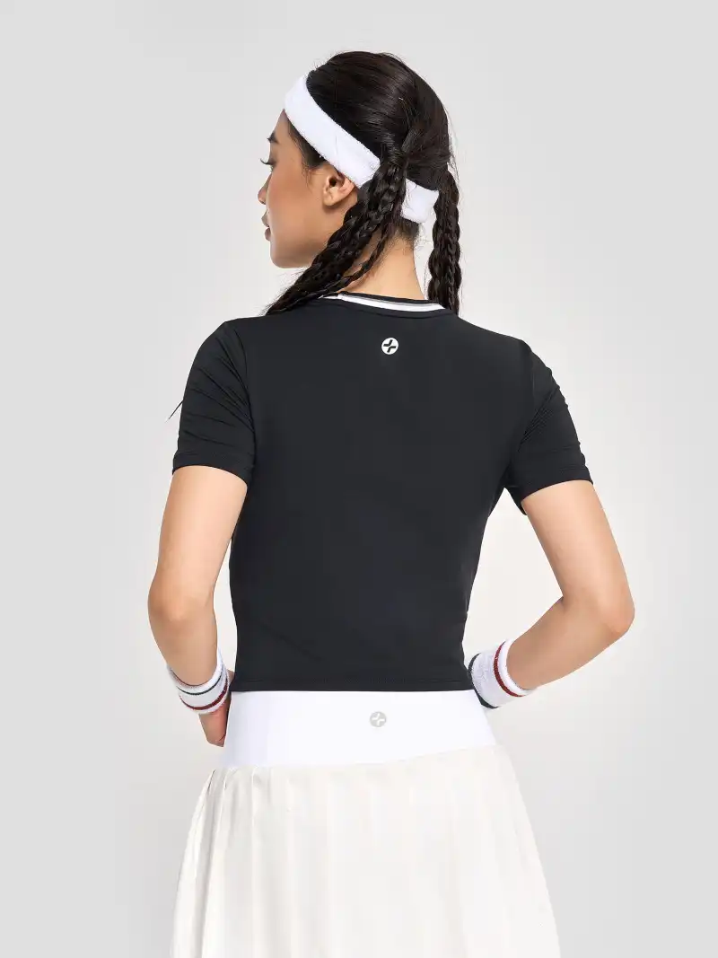Áo Crop Top Nữ Pickleball Dink Shot Thiết Kế Thể Thao