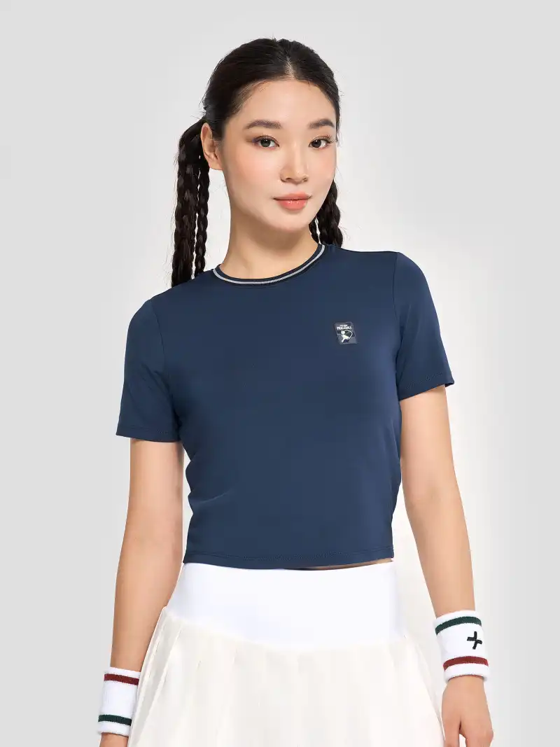 Áo Crop Top Nữ Pickleball Dink Shot Thiết Kế Thể Thao
