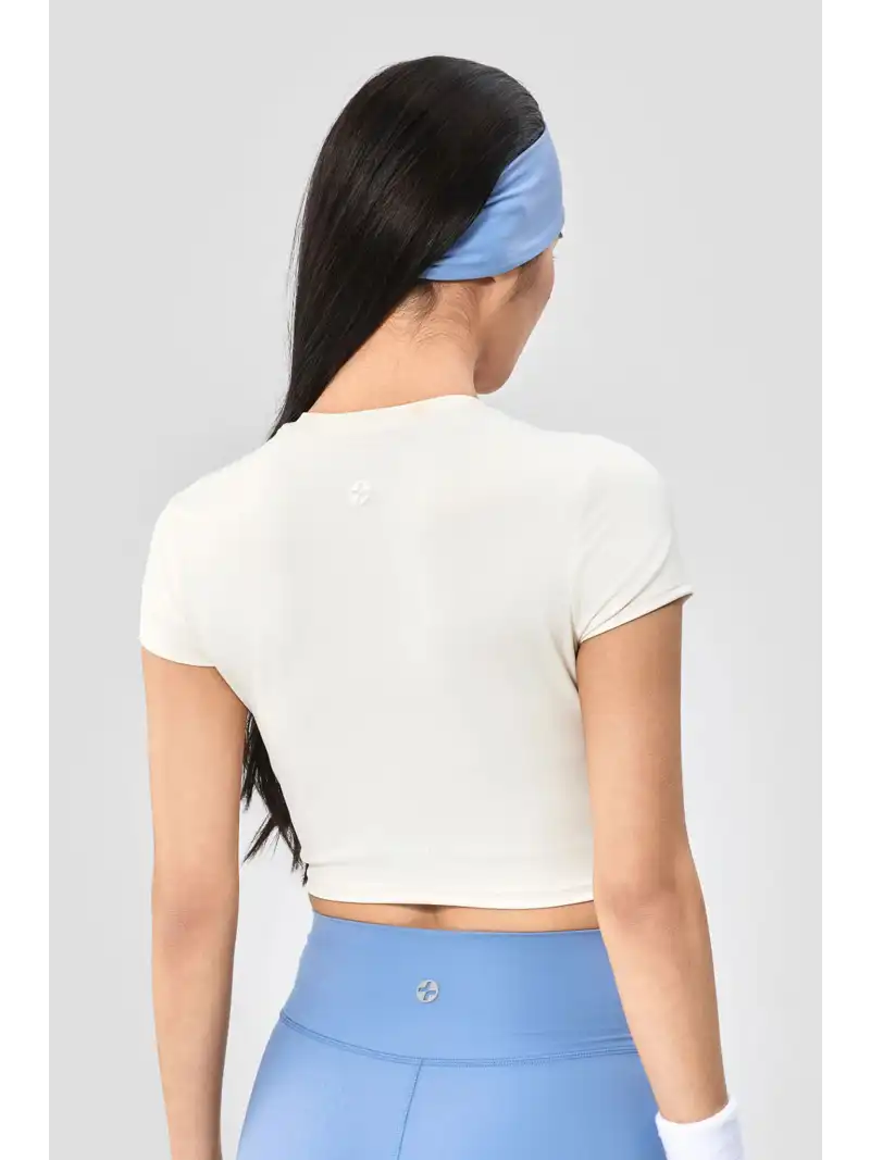 Áo Cropped Tee Slimfit Thoáng Khí, Thiết Kế Dáng Gọn