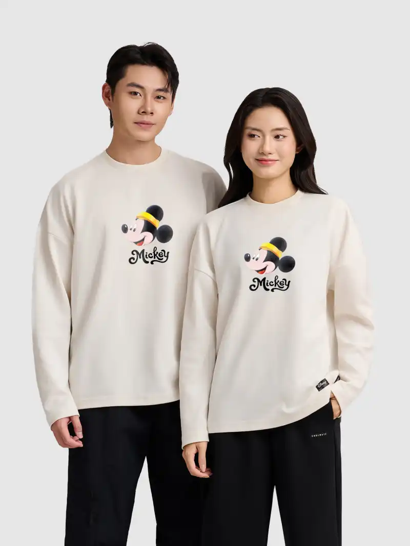 Áo Dài Tay Relax Mickey Tết 100% Cotton Unisex 84RISING