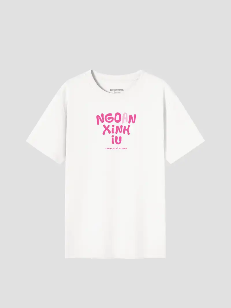 Áo Thun Cotton Care & Share In Áo Ấm Cho Em Ngoan Xinh Yêu