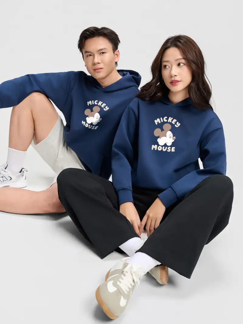 Áo Hoodie All-day 100% Cotton Mickey Mouse Cá Tính Unisex