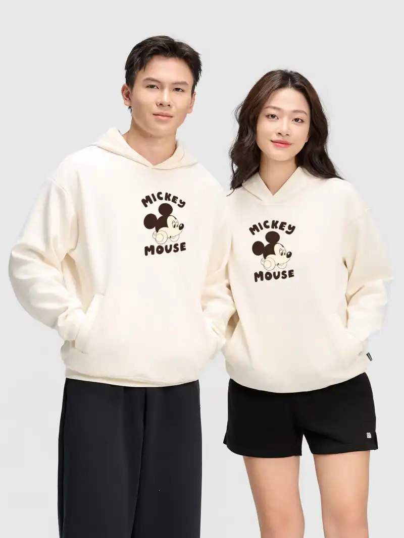 Áo Hoodie All-day 100% Cotton Mickey Mouse Cá Tính Unisex