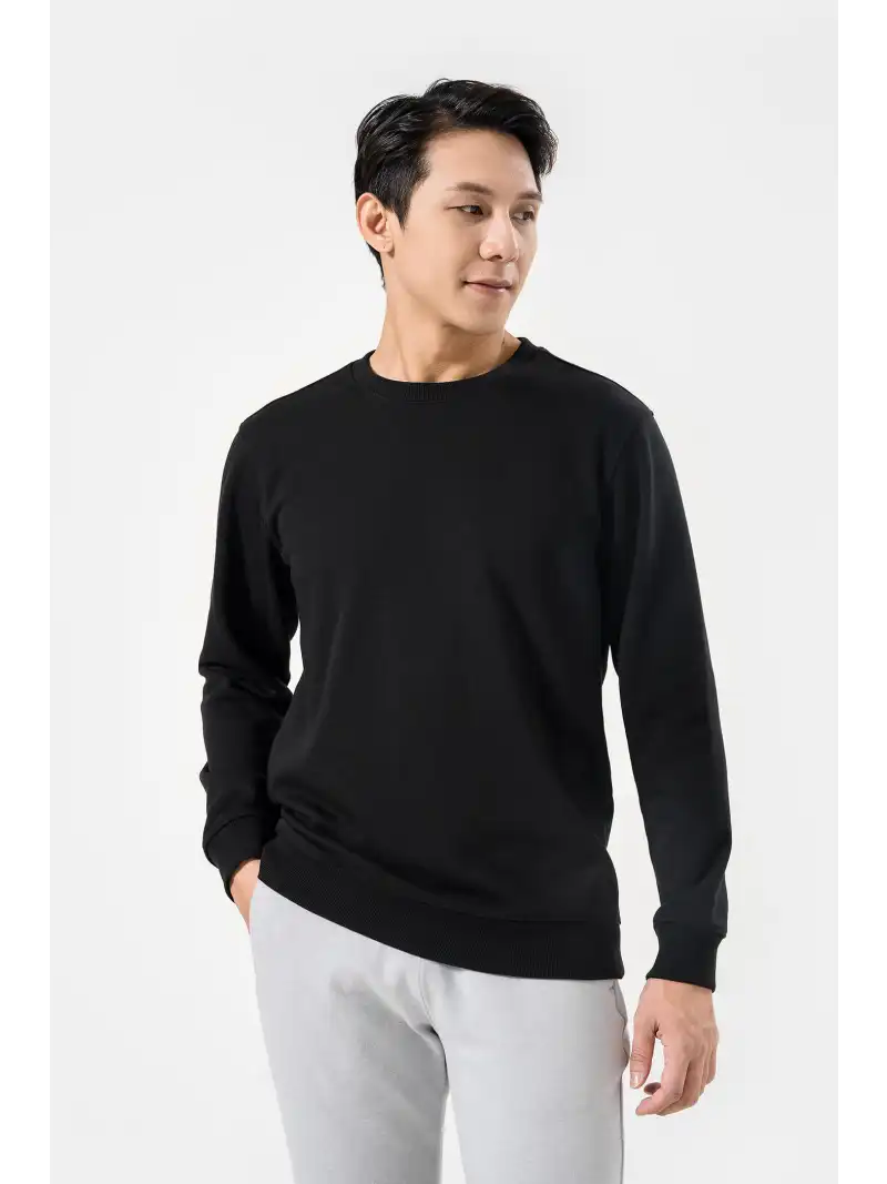 Áo Sweater Essential Nỉ Chân Cua Cotton Mềm Mại Giữ Ấm