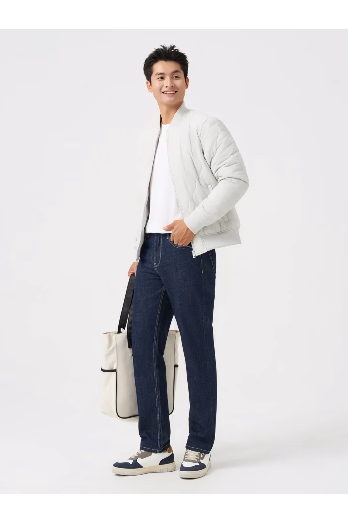 Áo Phao Bomber Nam Chần Sóng Kiểu