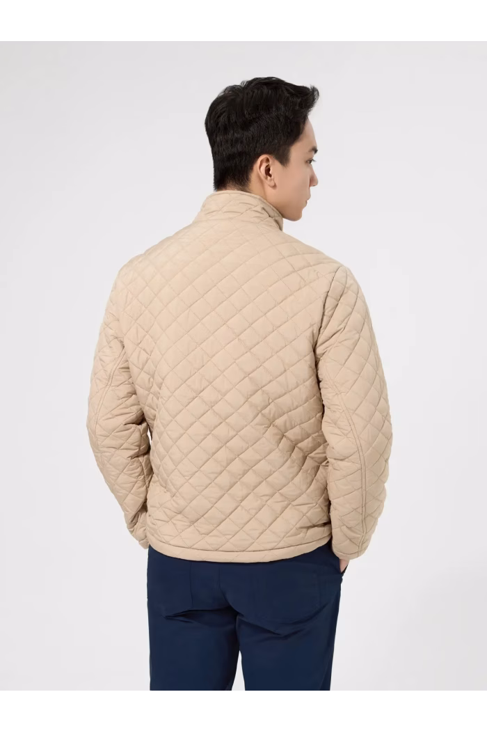 Áo Phao Nam Trần Trám Nẹp Giấu Khoá
