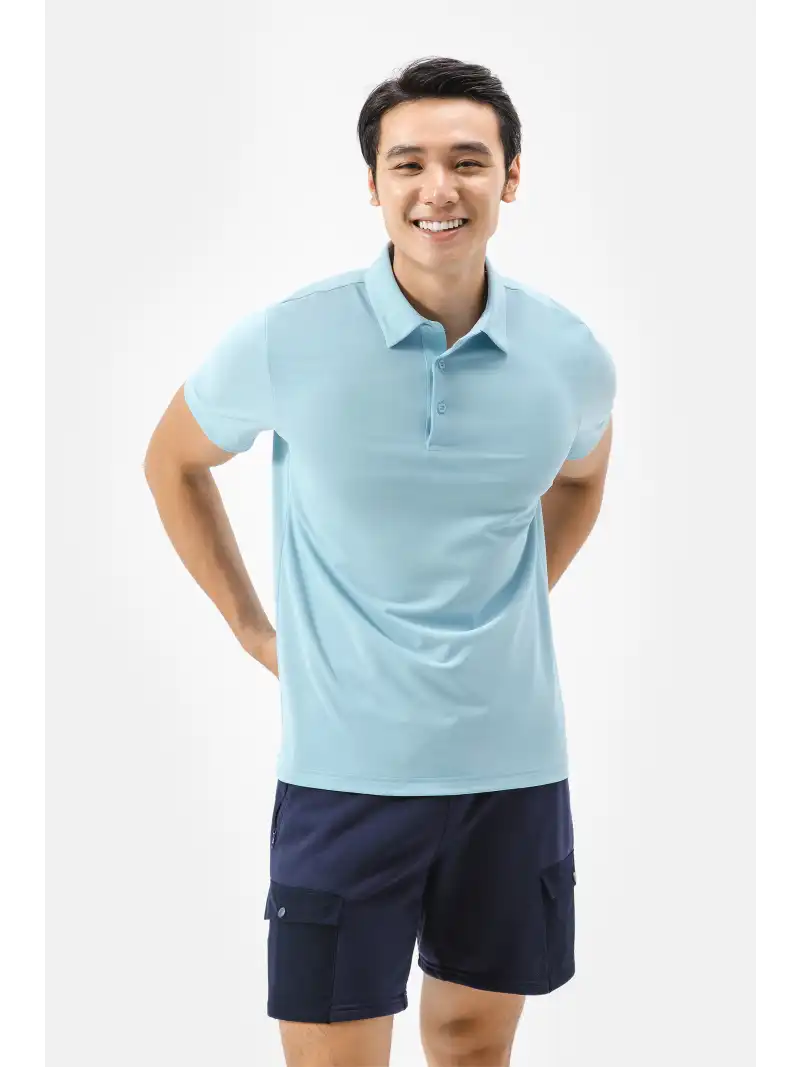 Áo Polo Nam Ice Cooling Thấm Hút Nhanh Khô Dáng Thanh Lịch