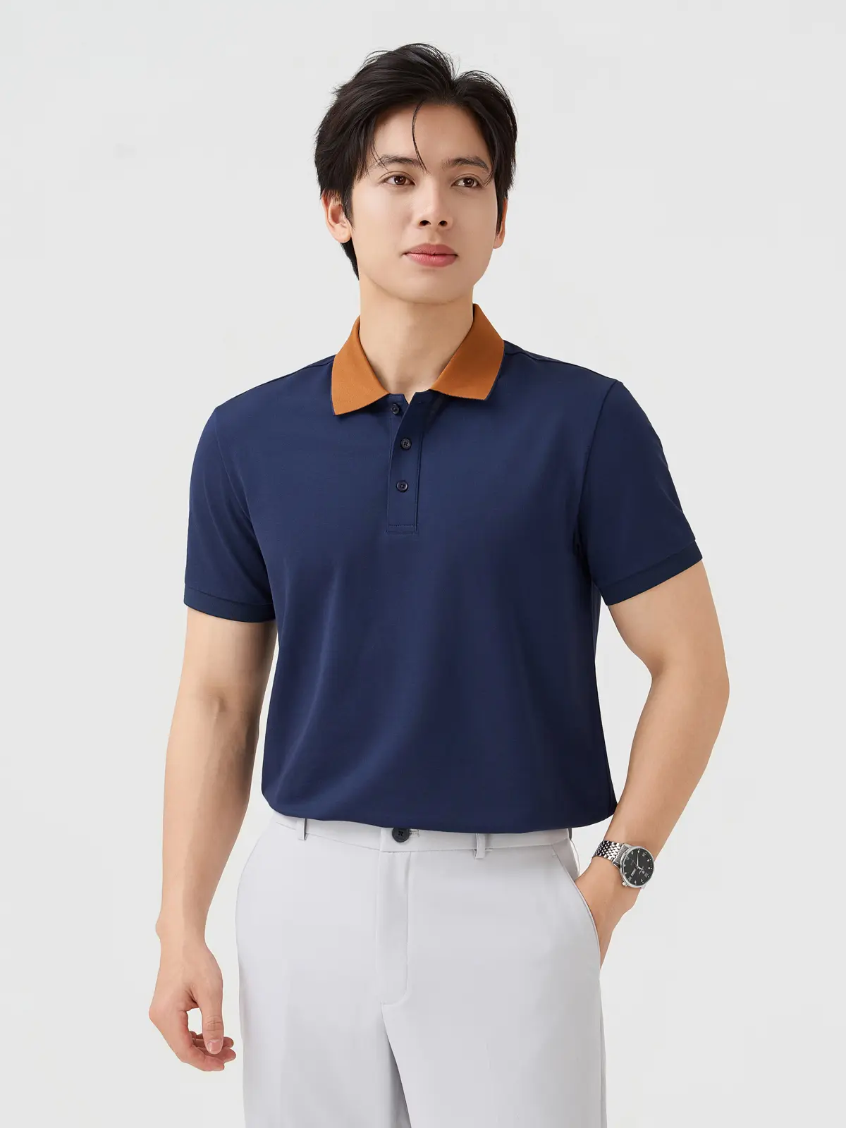 Áo Polo Nam Ngắn Tay Cổ Phối Bo - Thoáng Khí - Năng Động