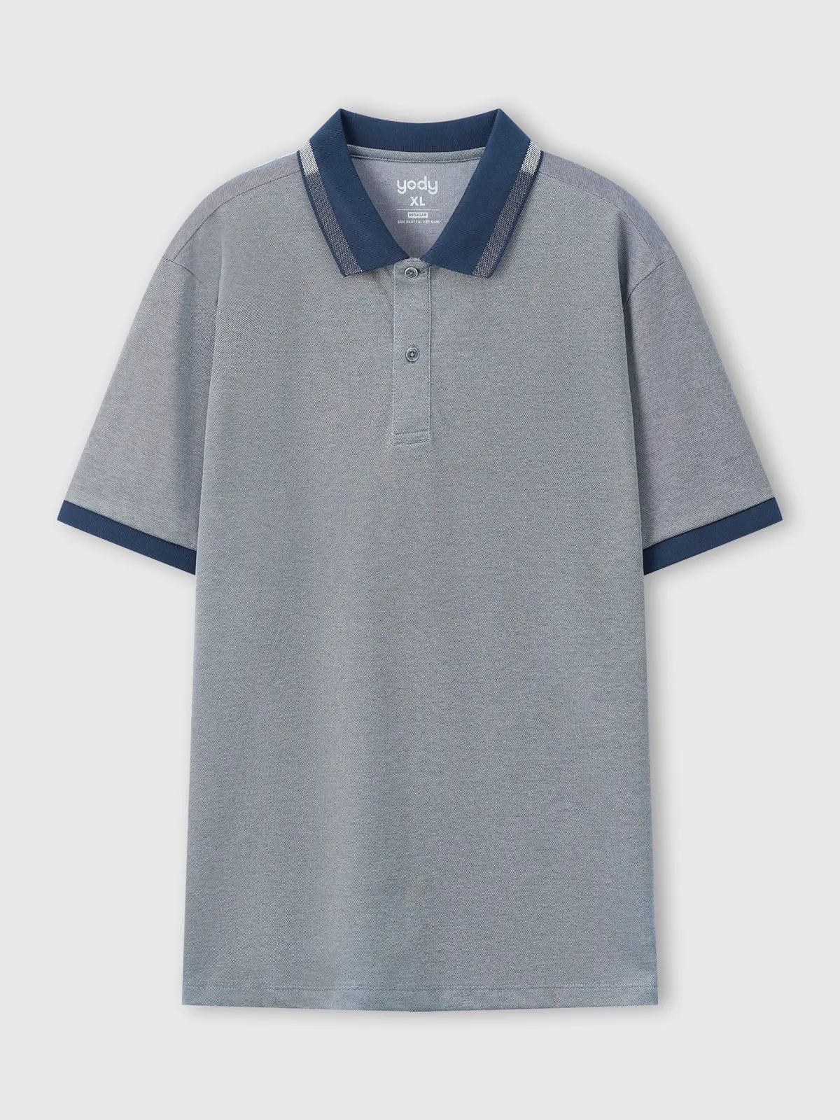 Áo Polo Nam Ngắn Tay Phối Bo