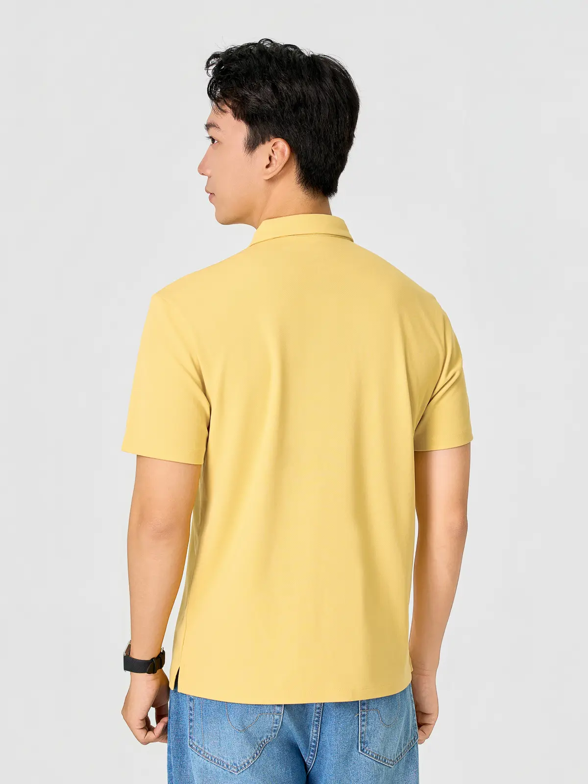 Áo Polo Nam Regular Cổ Ép Có Xẻ Tà - Thoáng Khí - Năng động