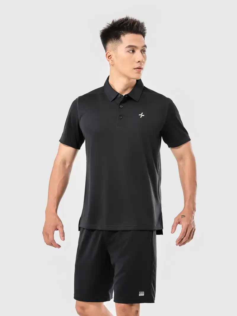 Áo Polo Thể Thao Graphene Dáng Polo Thiết Kế Thoáng Mát