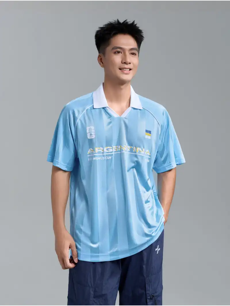 Áo Polo World Cup Đội Tuyển Argentina Phong Cách FIFA