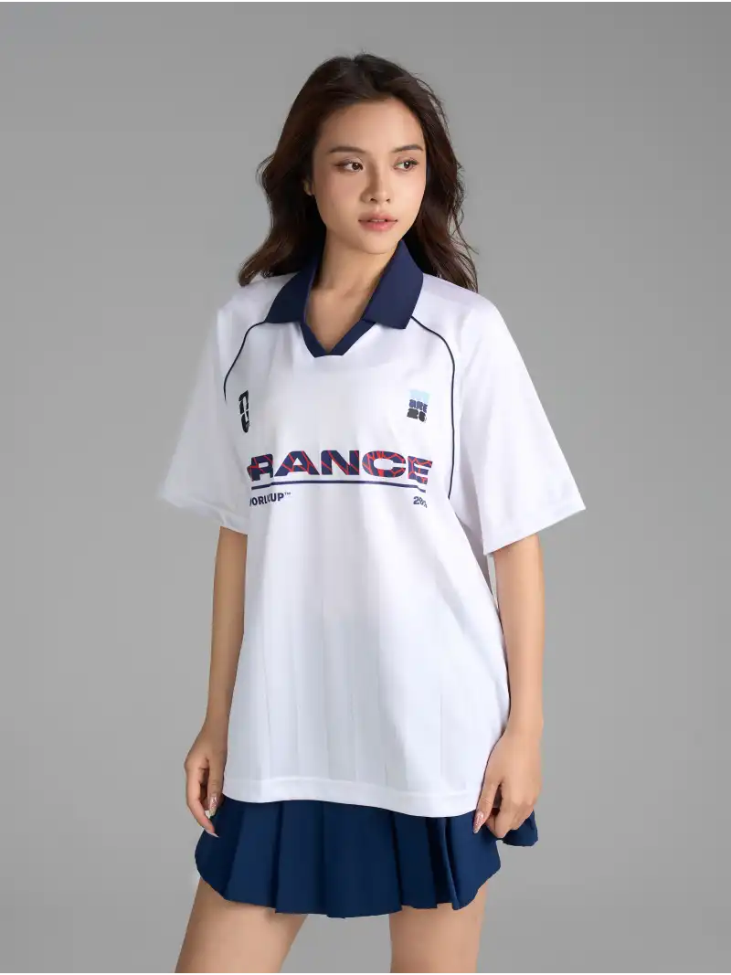 Áo Polo World Cup Đội Tuyển Pháp FIFA Phong Cách Bóng Đá