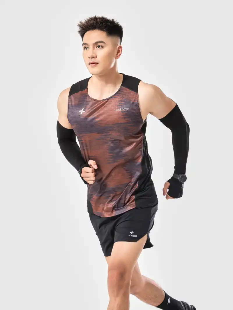 Áo Singlet Chạy Bộ Advanced Vent Tech Graphic Camo Exdry Thoáng Khí