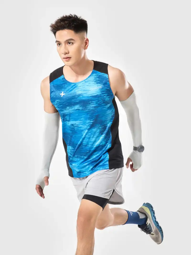 Áo Singlet Chạy Bộ Advanced Vent Tech Graphic Camo Exdry Thoáng Khí