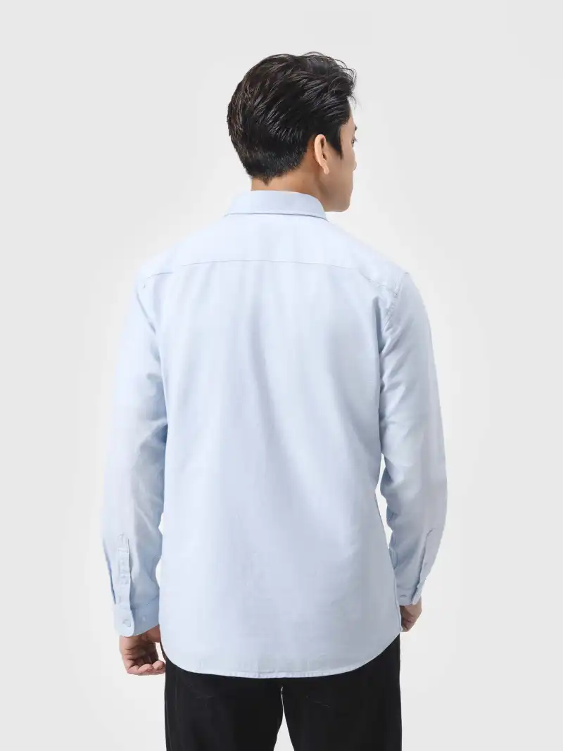 Áo Sơ Mi Nam Dài Tay Cotton Mềm, Form Rộng Phong Cách Công Sở
