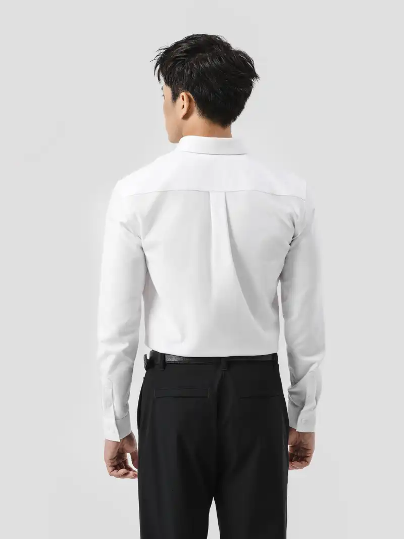 Áo Sơ Mi Dài Tay Oxford Premium Chất Liệu Cải Tiến