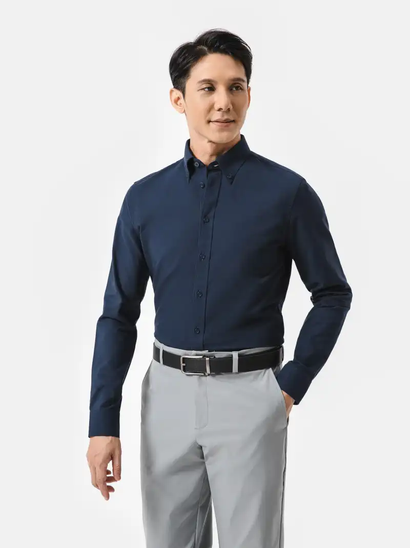 Áo Sơ Mi Dài Tay Oxford Premium Chất Liệu Cải Tiến