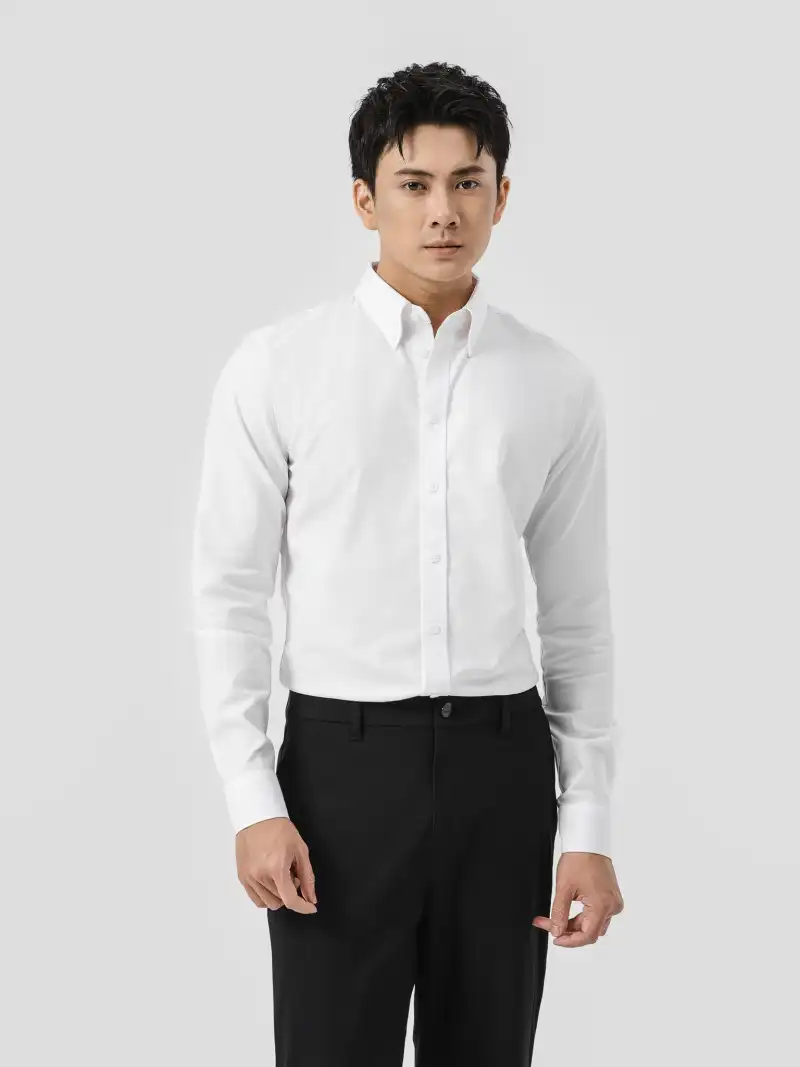 Áo Sơ Mi Dài Tay Oxford Premium Chất Liệu Cải Tiến