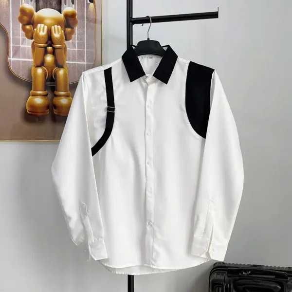 Áo sơ mi nam boy phố ngắn tay  vải lụa mềm mịn phối cầu vai trẻ trung sang trọng mẫu-ATC77SHOP