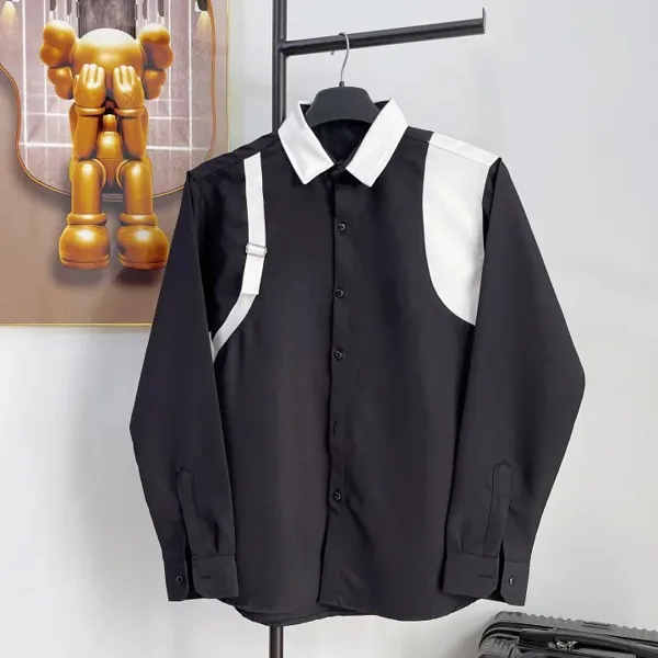 Áo sơ mi nam boy phố ngắn tay  vải lụa mềm mịn phối cầu vai trẻ trung sang trọng mẫu-ATC77SHOP