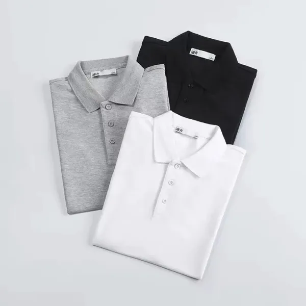 Áo Sơ Mi Nam Ngắn Tay Trơn, Cotton Polyester Mềm Mại Thoáng Mát