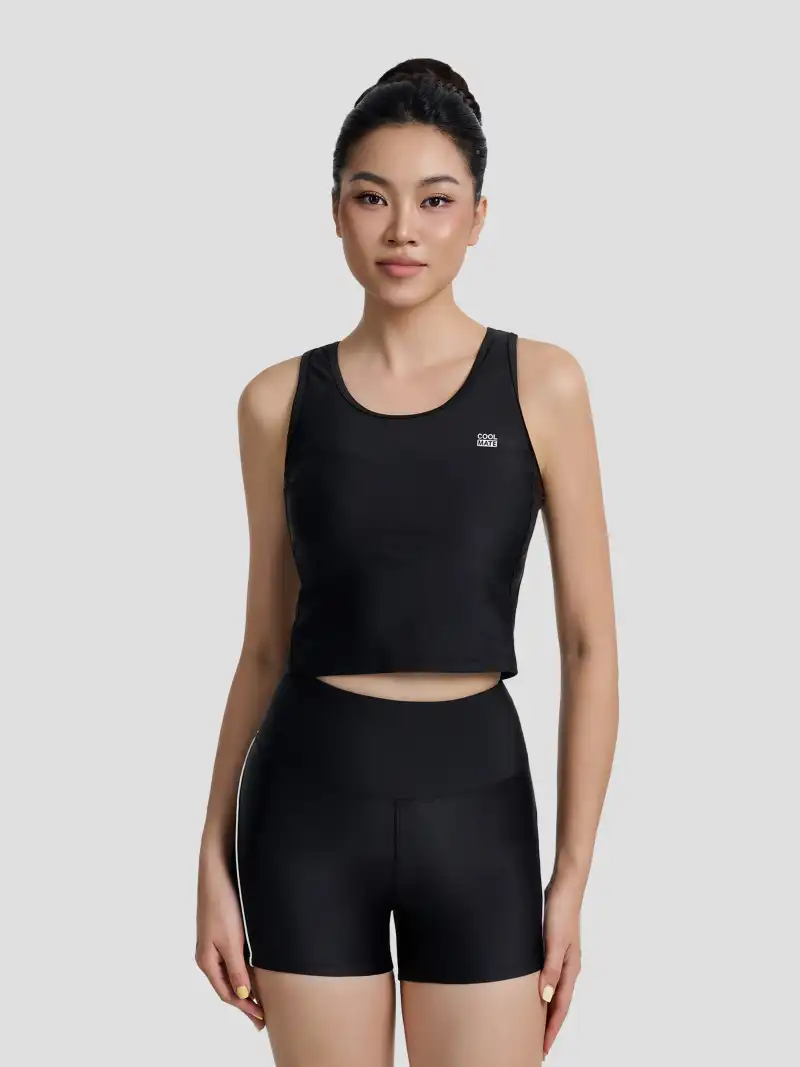 Áo Tanktop Bơi Nữ Coolmate Cutline Kháng Clo, Thoáng Mát, Cản Nước