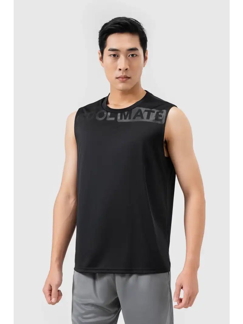 Áo Tanktop Thể Thao Nam Active Logo Thấm Hút Nhanh Khô
