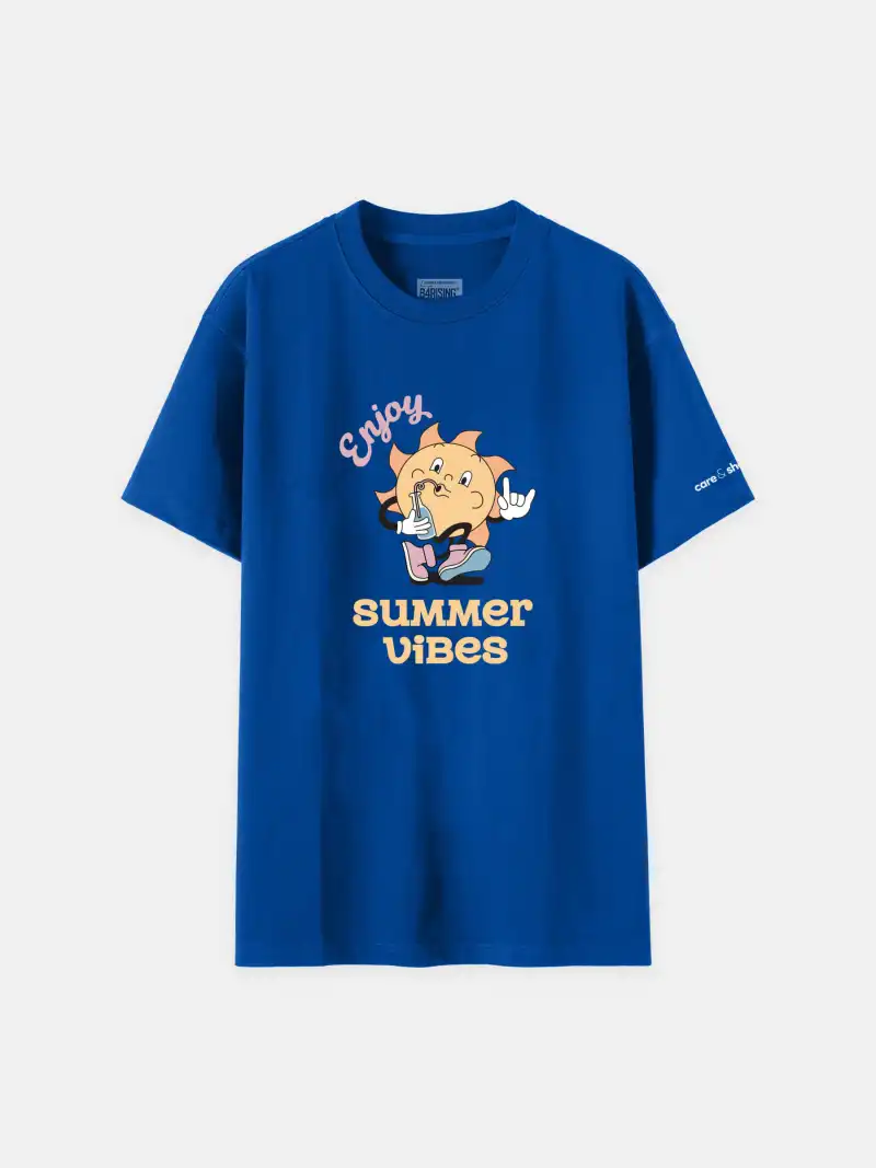 Áo Thun Care & Share Enjoy Summer 100% Cotton Oversize Unisex