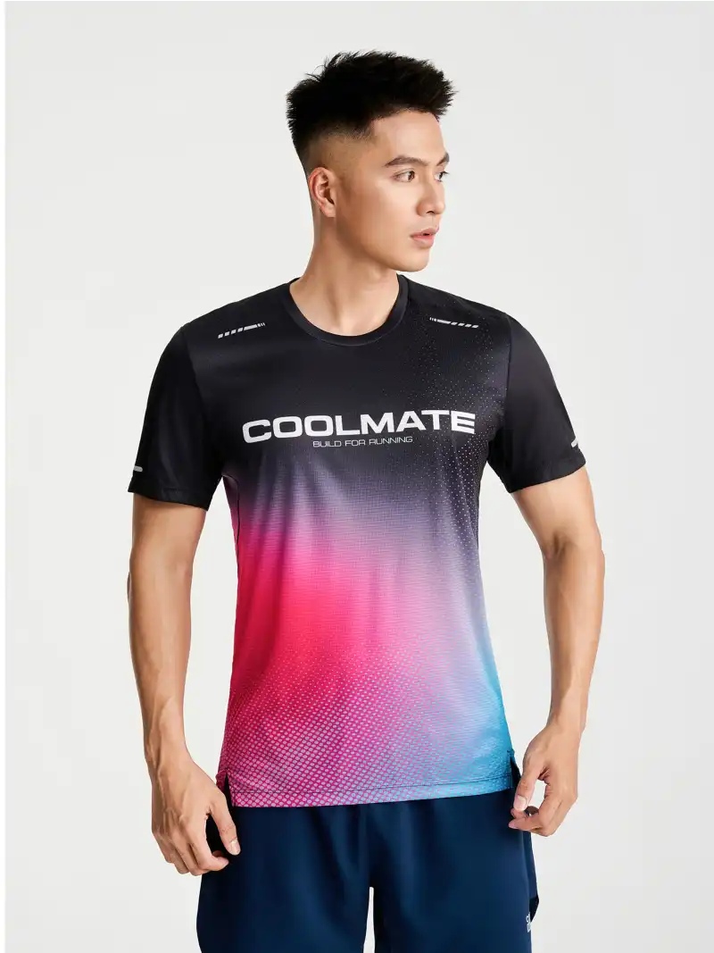 Áo Thun Chạy Bộ Nam Logo Coolmate Vải Quick-Dry Thoáng Mát