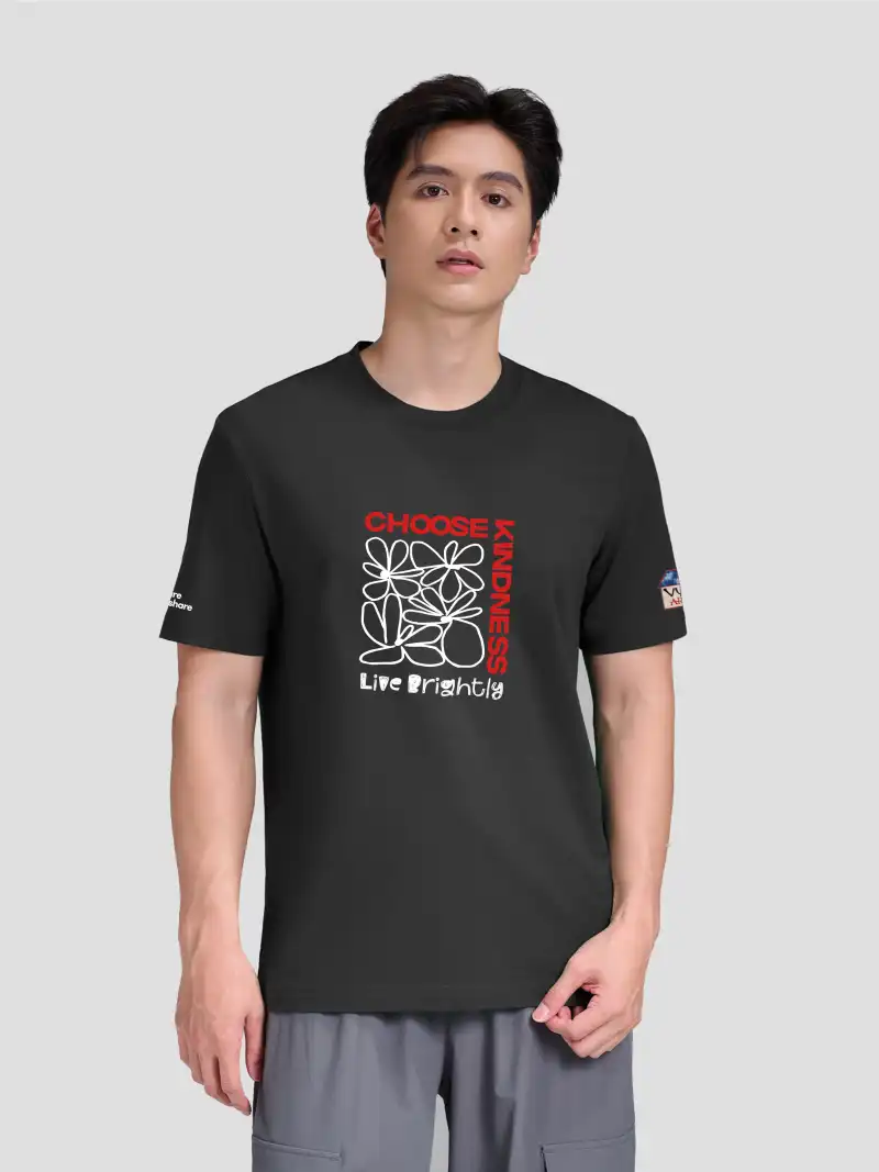 Áo Thun Cotton VỤN Art Care & Share Choose Kindness