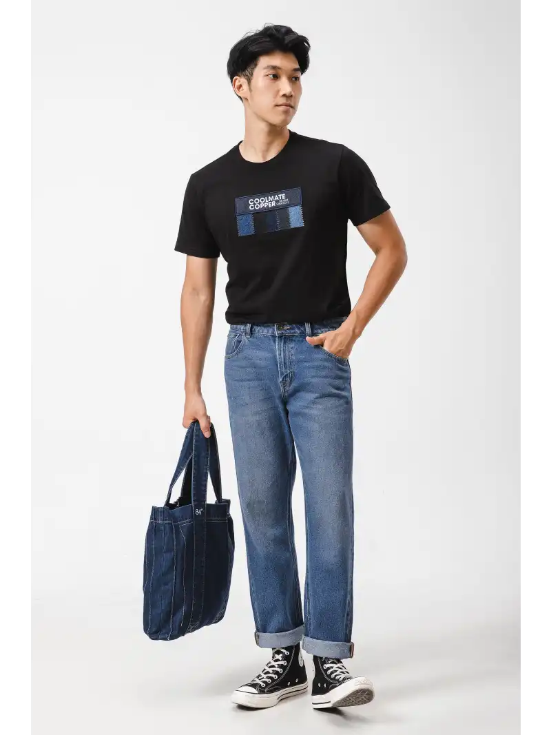 Áo Thun Denim Swatches Thiết Kế Thời Trang Denim Đặc Trưng