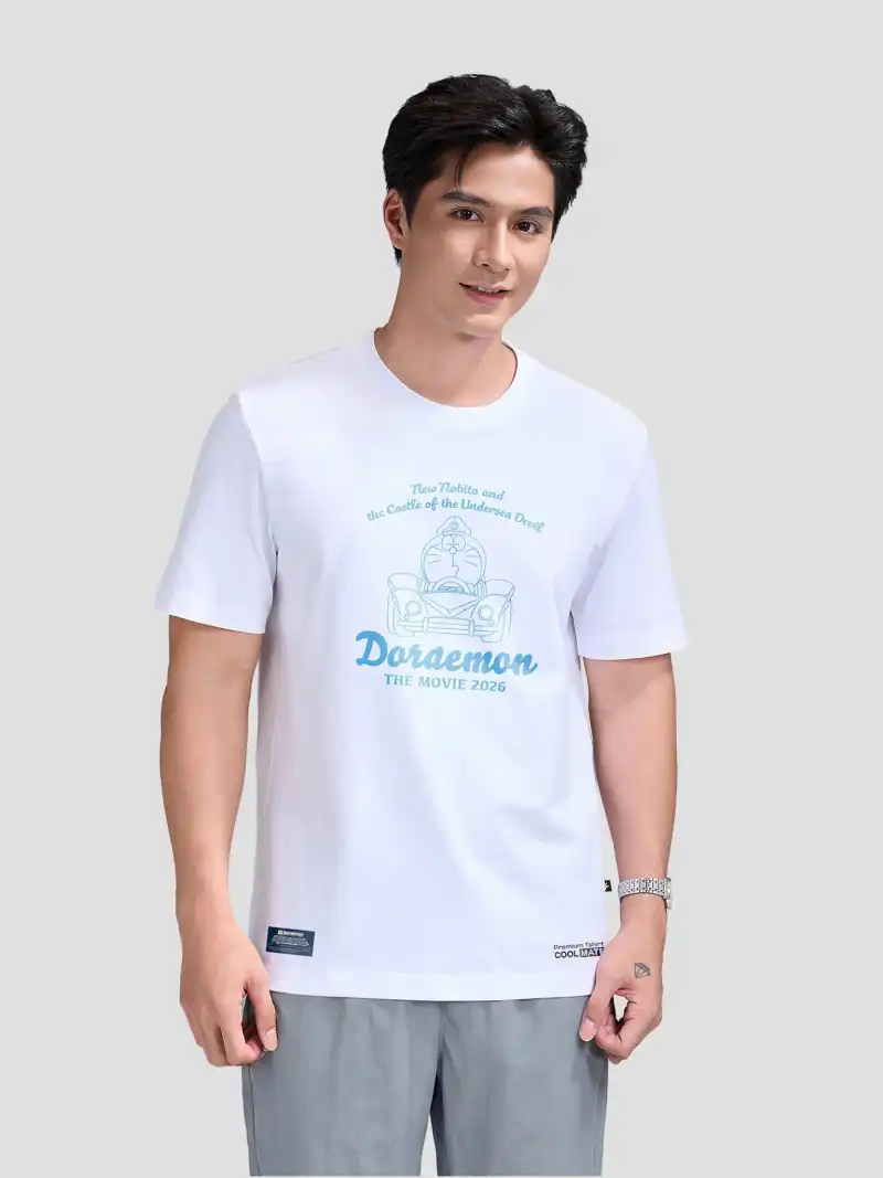 Áo Thun Doraemon Sứ Giả Vương Quốc Mu Oversize 100% Cotton Nam Nữ