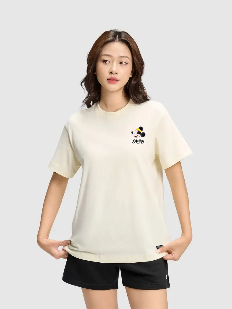 Áo Thun Mickey Dọn Nhà Đón Tết Oversize 100% Cotton 84RISING
