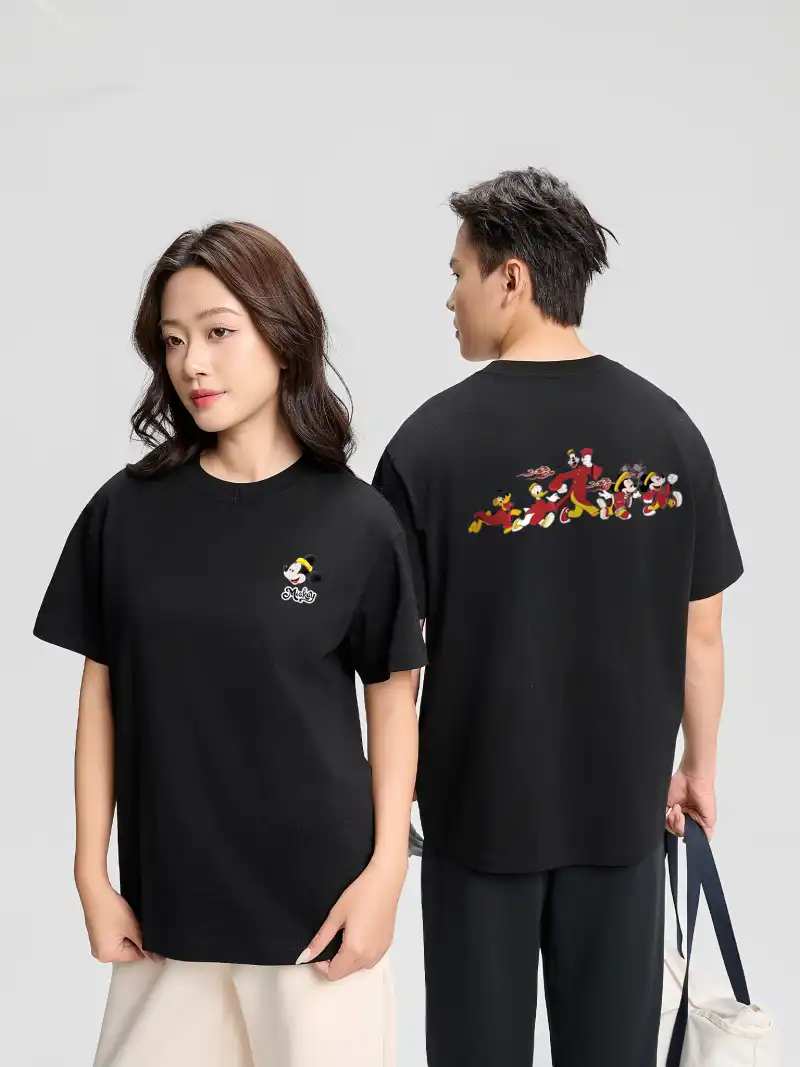 Áo Thun Mickey Du Xuân Oversize 100% Cotton Unisex