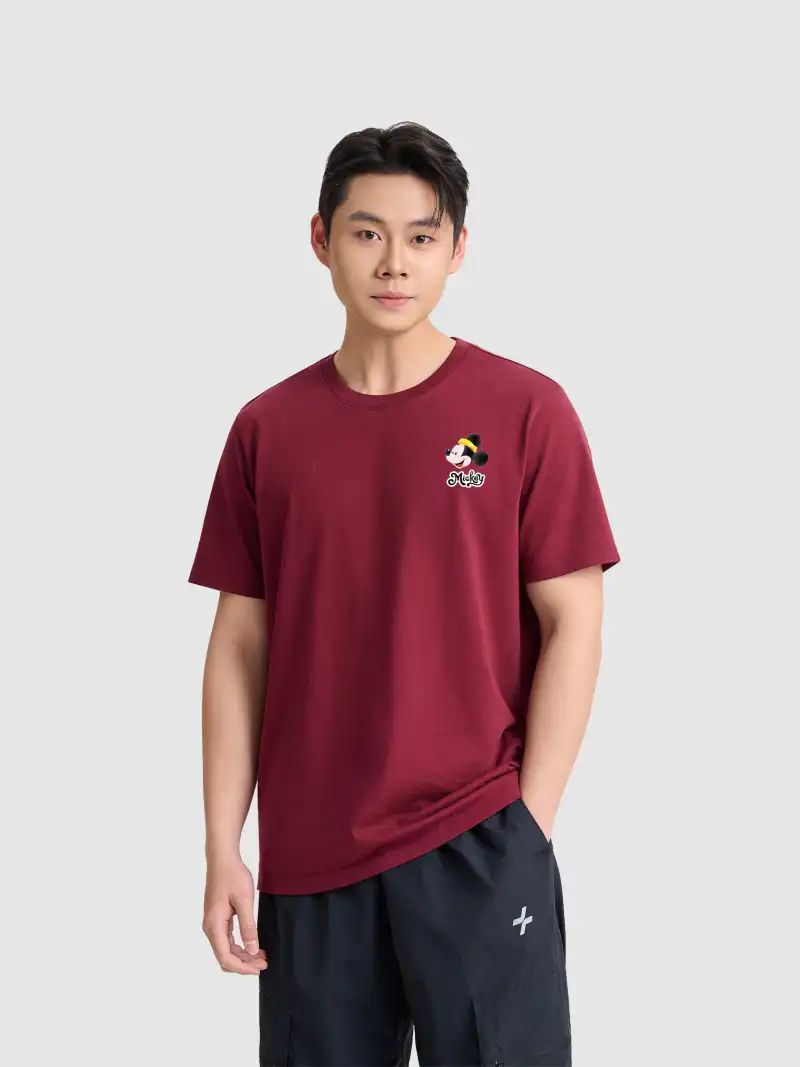 Áo Thun Mickey Vui Xuân Oversize 100% Cotton Nam Nữ
