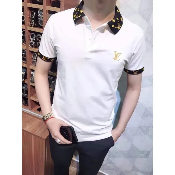 Áo Thun Nam Có Cổ In Thêu Cao Cấp, Mẫu Mới Thời Trang