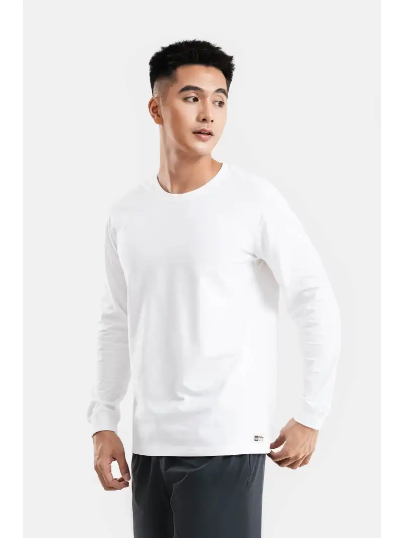 Áo Thun Nam Dài Tay Cotton Compact Co Giãn 4 Chiều