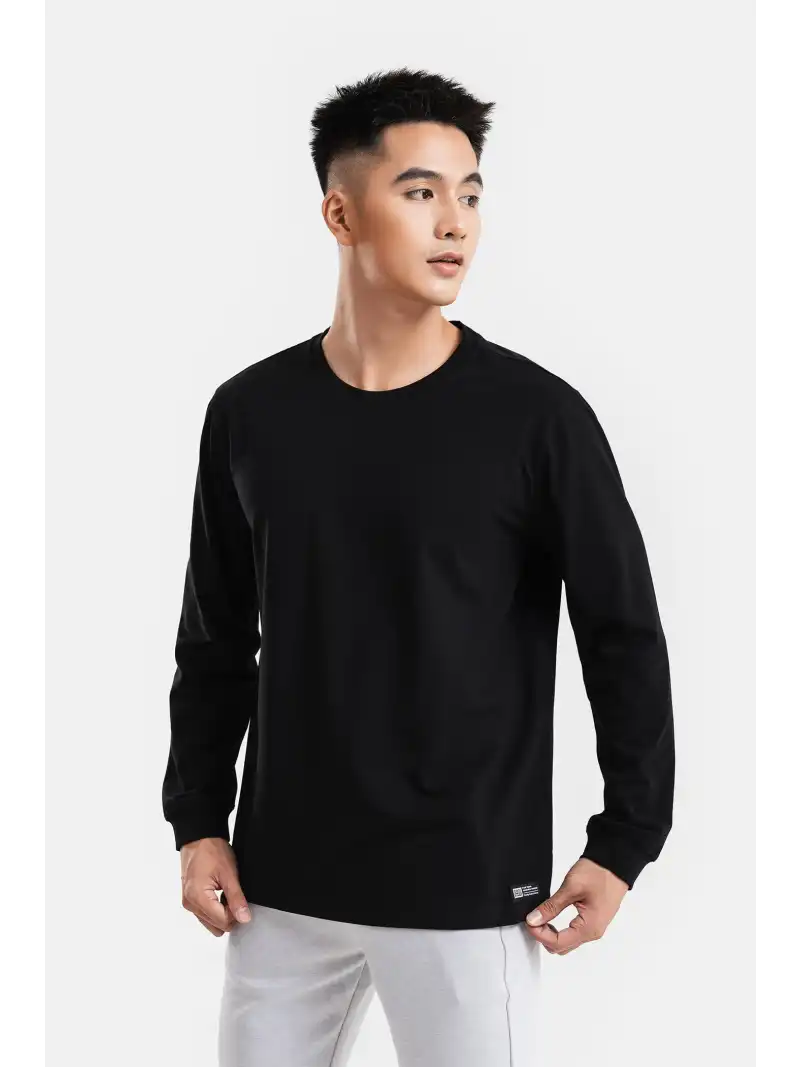 Áo Thun Nam Dài Tay Cotton Compact Co Giãn 4 Chiều