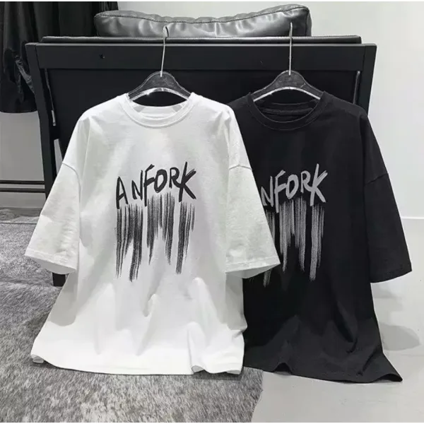 Áo Thun Nam Nữ Form Rộng In Hình ANFORK độc đẹp, Vải Dày Mịn, Thiết Kế Thời Trang, Đường May Sắc Sảo