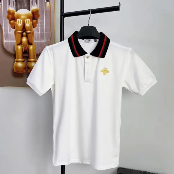 Áo thun polo nam vải cotton co giãn 4 chiều thoải mái, thêu logo phối viền cổ - ML Clothings