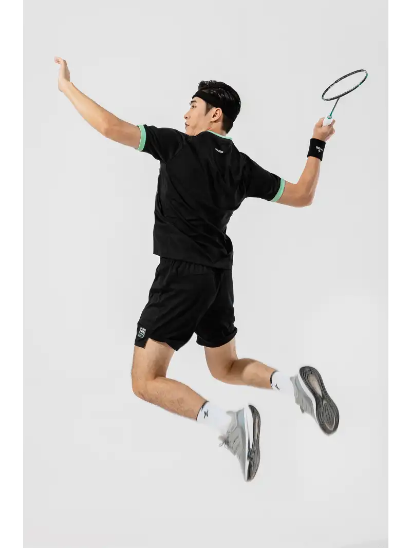 Áo Thun Racquet Sport Họa Tiết Hình Học Thoáng Khí