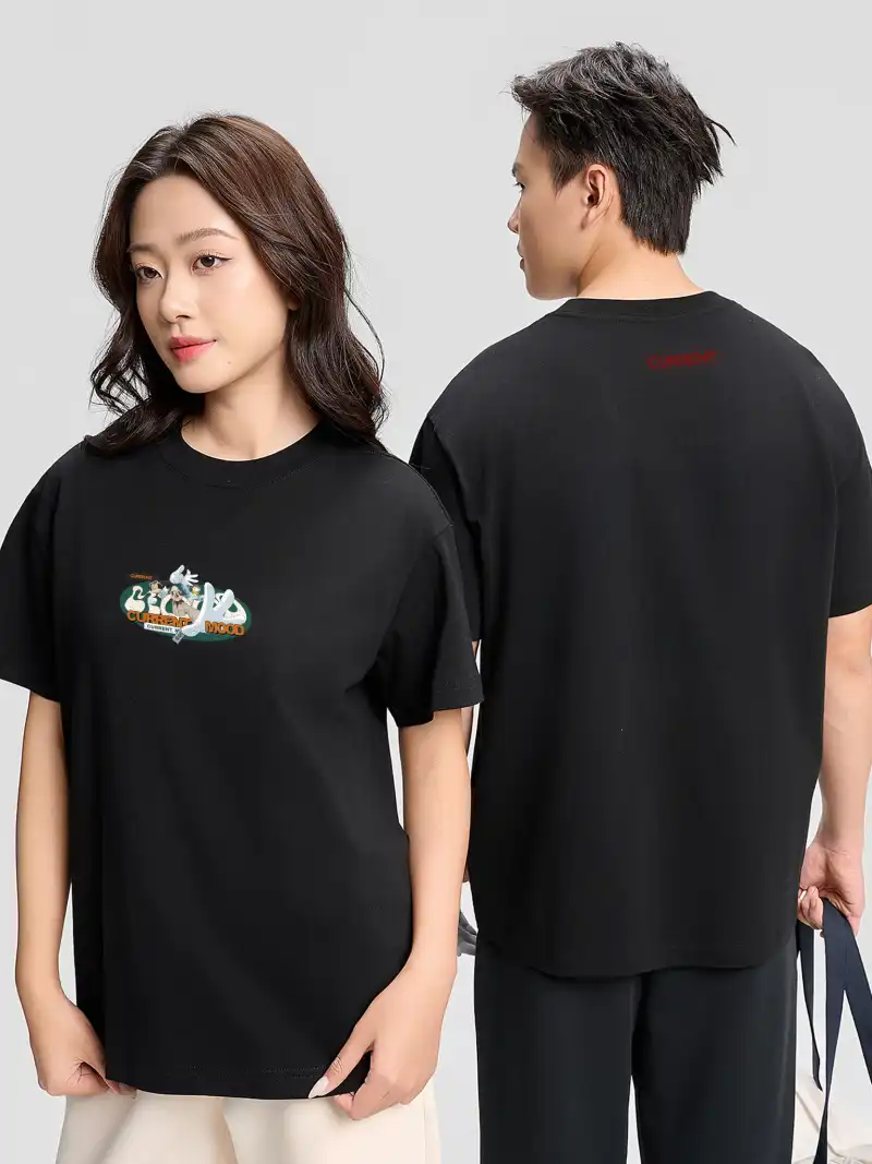 Áo Thun Oversize 100% Cotton Current Mood Cá Tính Unisex