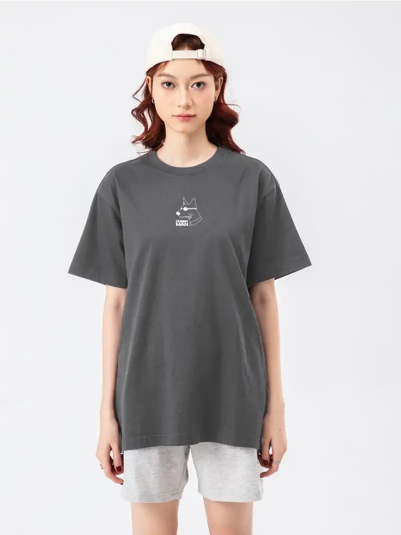 Áo Thun Oversize 100% Cotton Dober-Man Cá Tính Unisex